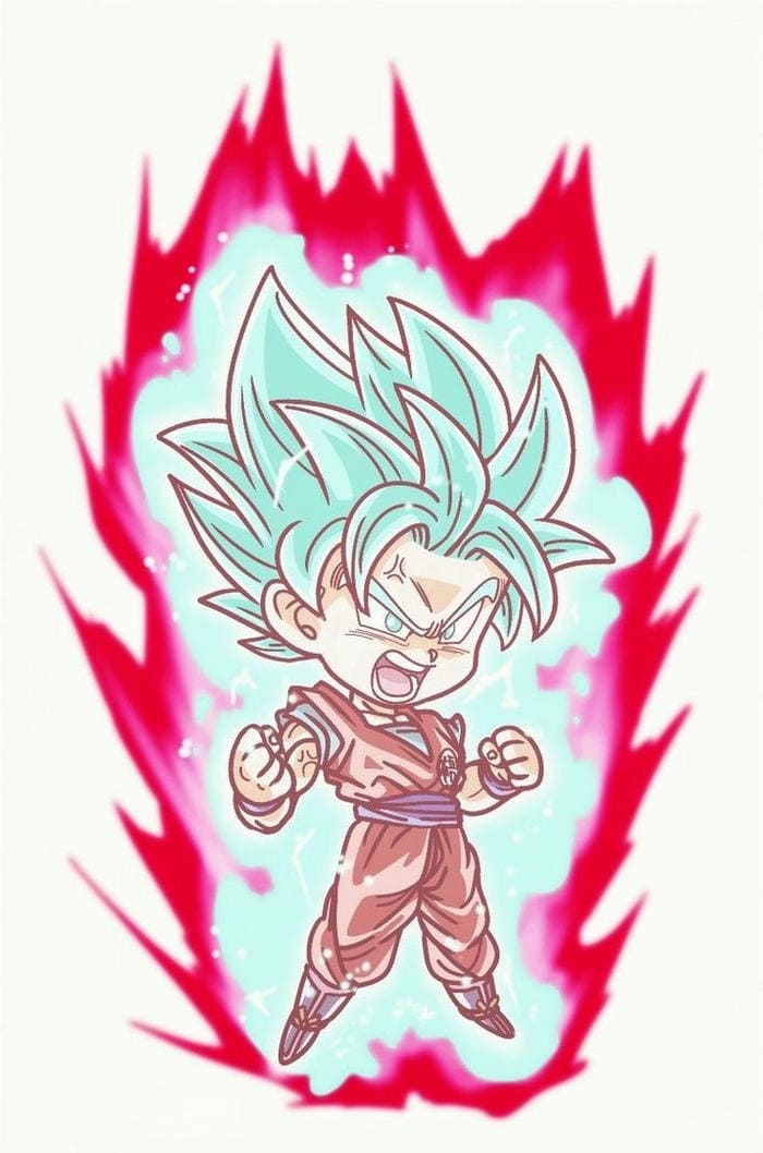 Ảnh Goku bản năng vô cực chibi