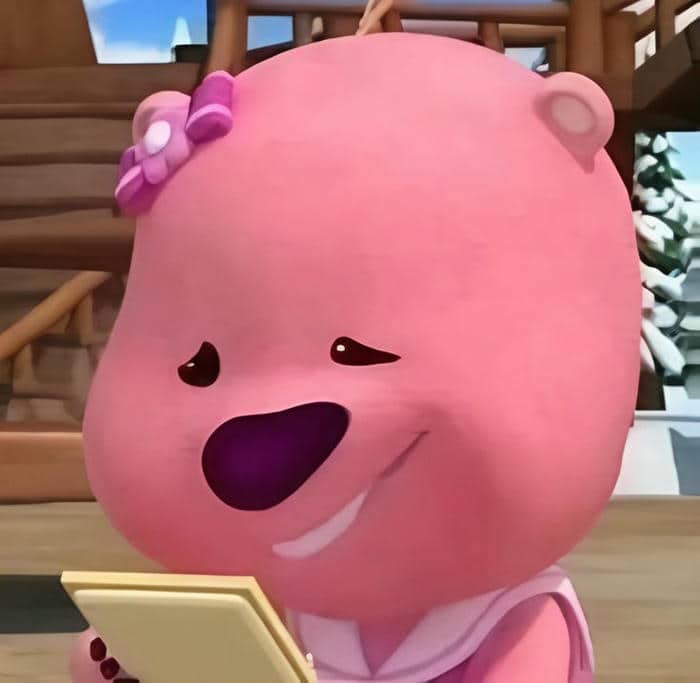 Ảnh Loopy meme cười nhếch mép
