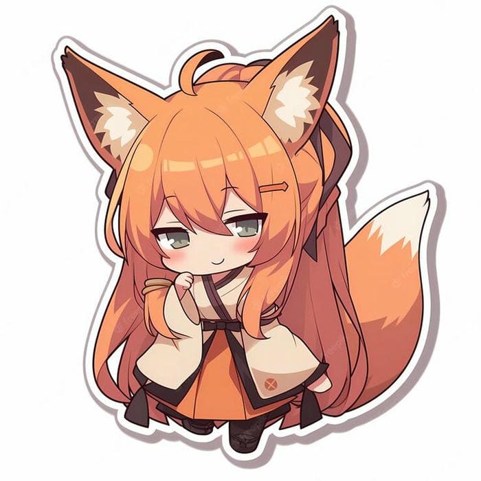 Ảnh animaze chibi cáo nhỏ cute