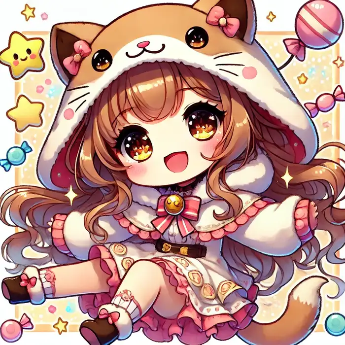 99+ Ảnh Bé Gái Chibi Cực Cute – Hình Nền & Avatar Ngọt Ngào Dễ Thương 2 Ảnh bé gái chibi trang phục mèo con đáng yêu