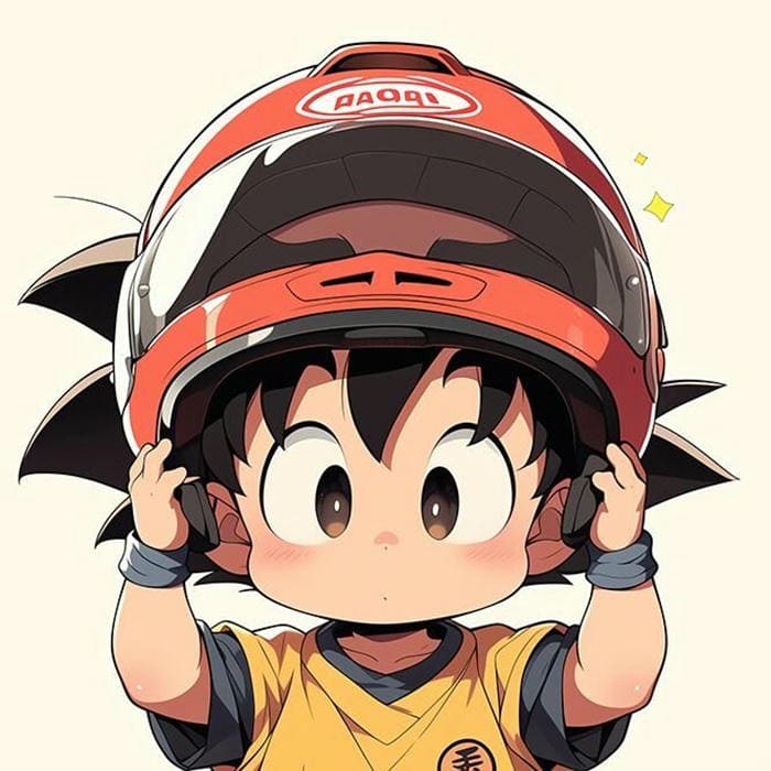 Goku Chibi – Khi Chiến Binh Saiyan Cũng Muốn Làm Idol Cute 2 Ảnh chibi Goku đội mũ siêu cute
