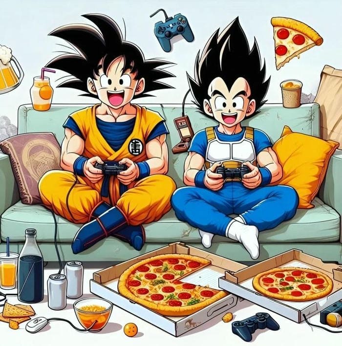 Ảnh chibi Goku và Vegeta siêu cute