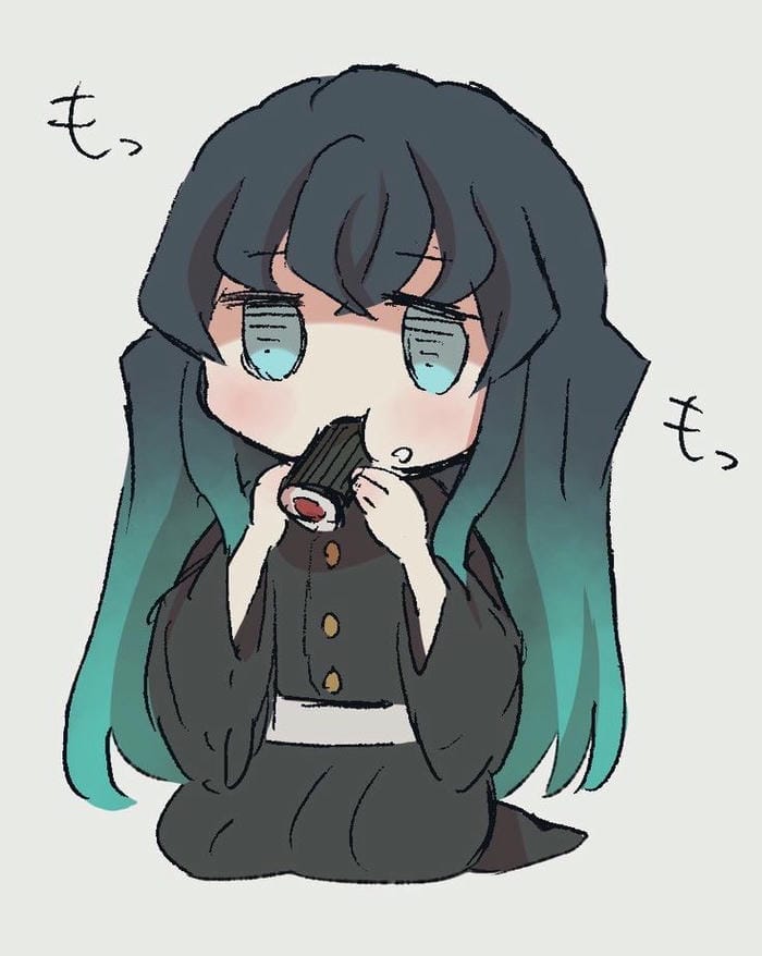 Muichirou Chibi: Khi Lạnh Lùng Cũng Có Thể Khiến Tim Tan Chảy 3 Ảnh chibi Muichirou hài hước, đáng yêu