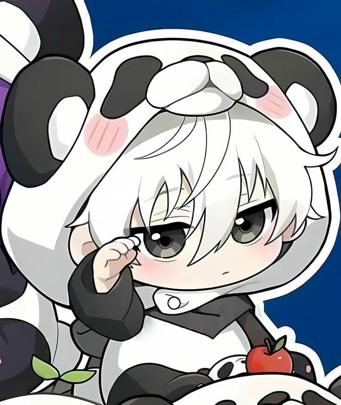Ảnh Nagi Chibi – Thiên Tài Lười Biếng Trong Hình Hài Dễ Thương 8 Ảnh chibi Nagi trang phục gấu trúc siêu đáng yêu
