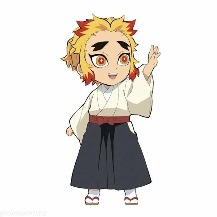 Rengoku Chibi – Dễ Thương Như Cái Cách Anh Ăn Đồ Nướng 13 Ảnh chibi Rengoku mặc kimono