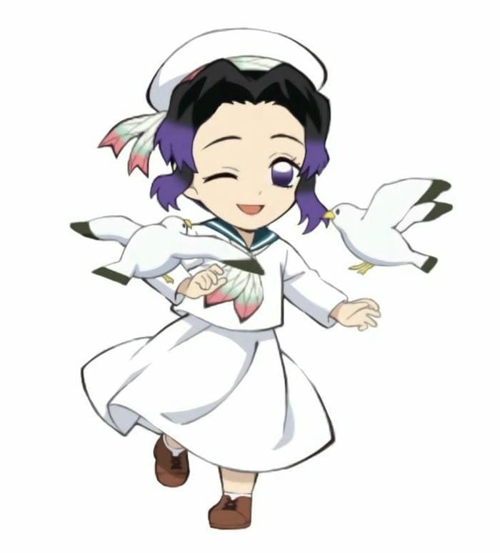 Shinobu Chibi Cute – Khi Nụ Cười Dịu Dàng Gây Sát Thương Gấp Đôi 7 Ảnh chibi Shinobu cùng chim hải âu đáng yêu