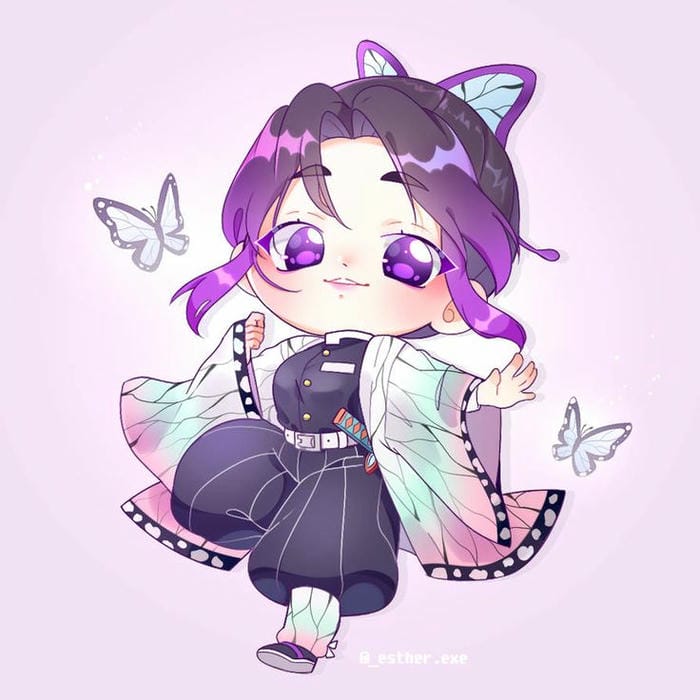 Shinobu Chibi Cute – Khi Nụ Cười Dịu Dàng Gây Sát Thương Gấp Đôi 2 Ảnh chibi Shinobu dễ thương
