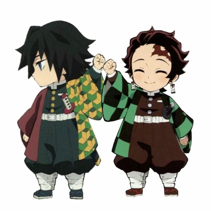 100+ Hình Tanjirō Chibi Dễ Thương – Bộ Sưu Tập Avatar Ngầu Cho Fan Kimetsu 3 Ảnh chibi Tanjiro và Giyuu cute