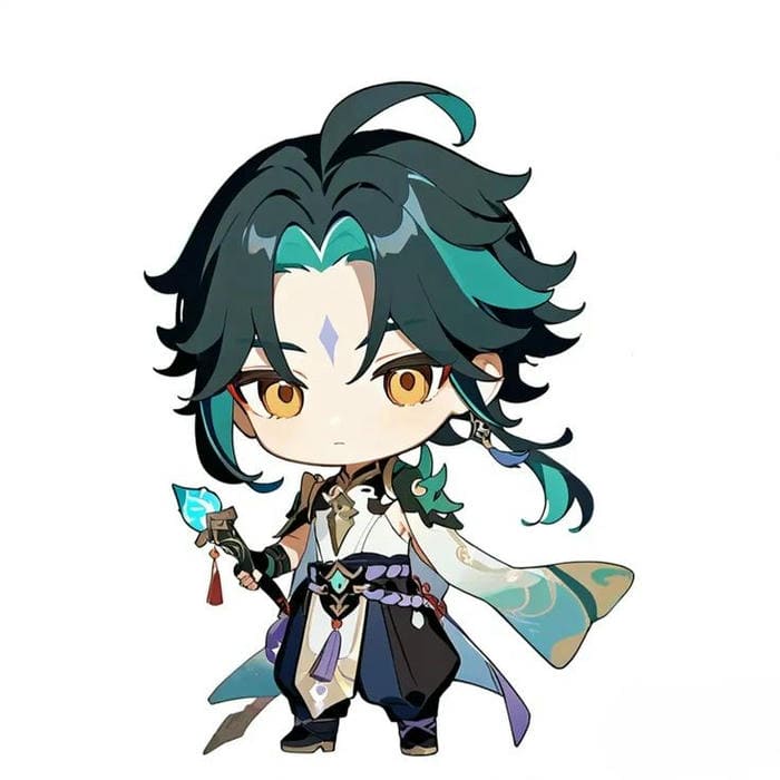 Ảnh chibi Xiao siêu cute