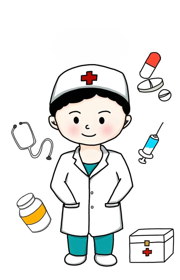 Chibi bác sĩ dễ thương: Vẻ đẹp nhỏ bé cho sự cống hiến lớn lao 8 Ảnh chibi bác sĩ cute