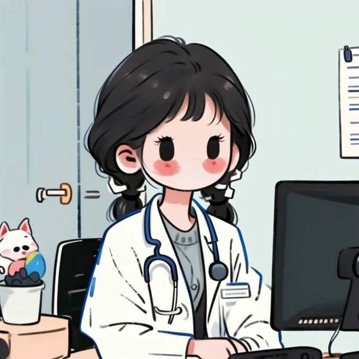 Chibi bác sĩ dễ thương: Vẻ đẹp nhỏ bé cho sự cống hiến lớn lao 2 Ảnh chibi bác sĩ nữ