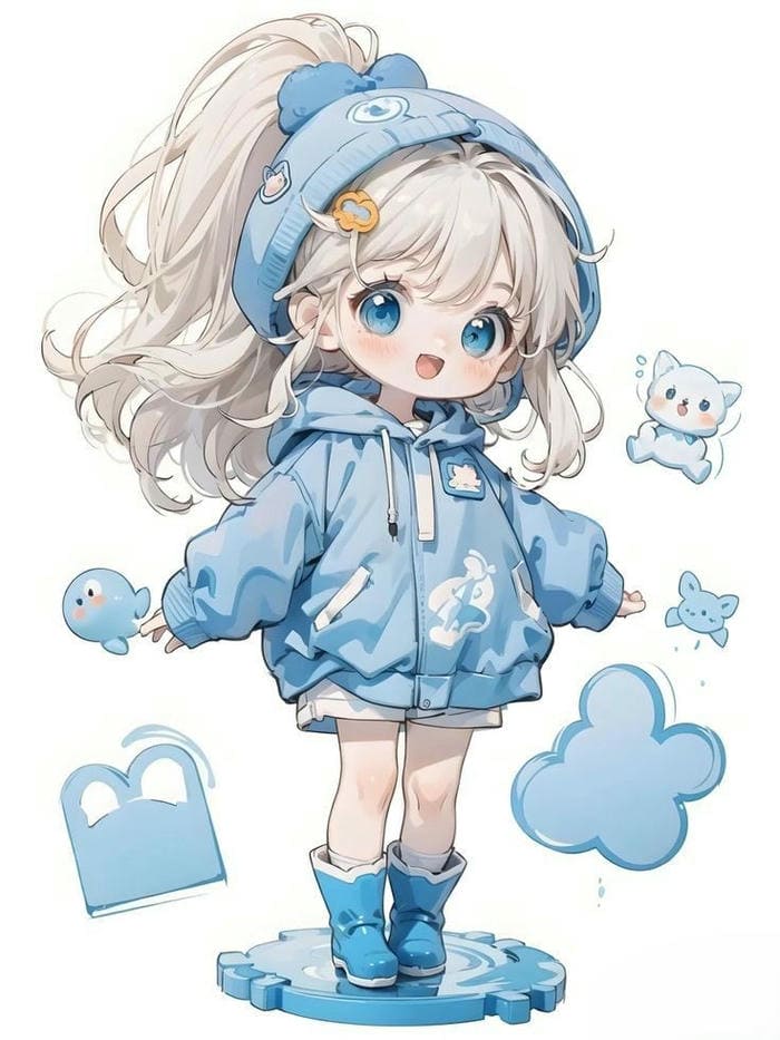 99+ Ảnh Bé Gái Chibi Cực Cute – Hình Nền & Avatar Ngọt Ngào Dễ Thương 9 Ảnh chibi bé gái trang phục đáng yêu