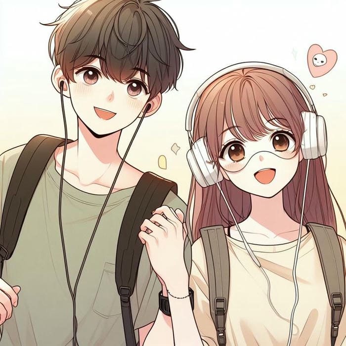 Ảnh chibi cặp đôi anime siêu đáng yêu