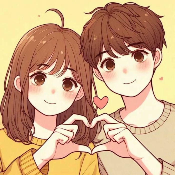 Ảnh chibi cặp đôi dễ thương