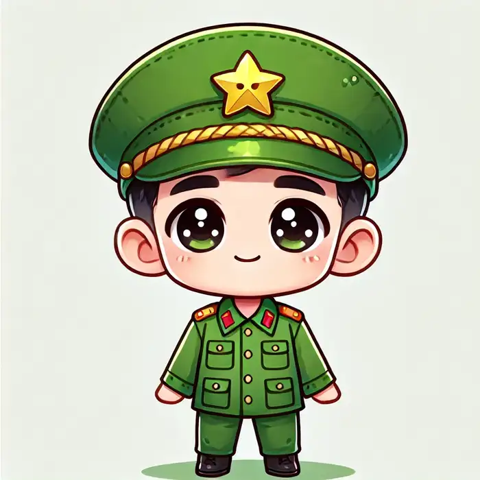 Bộ sưu tập 100+ ảnh chú bộ đội chibi dễ thương nhất 6 Ảnh chibi chú bộ đội đơn giản, đáng yêu