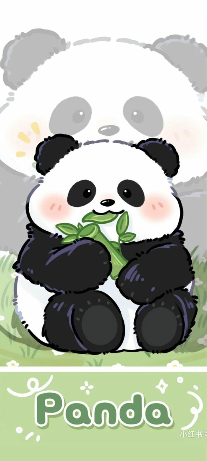 Nhìn Gấu Trúc Chibi Mà Tự Dưng Muốn... Ôm Một Cái! 4 Ảnh chibi gấu trúc đơn giản, đáng yêu