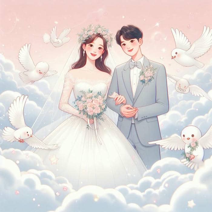 Cô dâu chú rể chibi dễ thương: Bộ sưu tập hình ảnh cute không thể bỏ lỡ 6 Ảnh chibi hình cô dâu chú rể