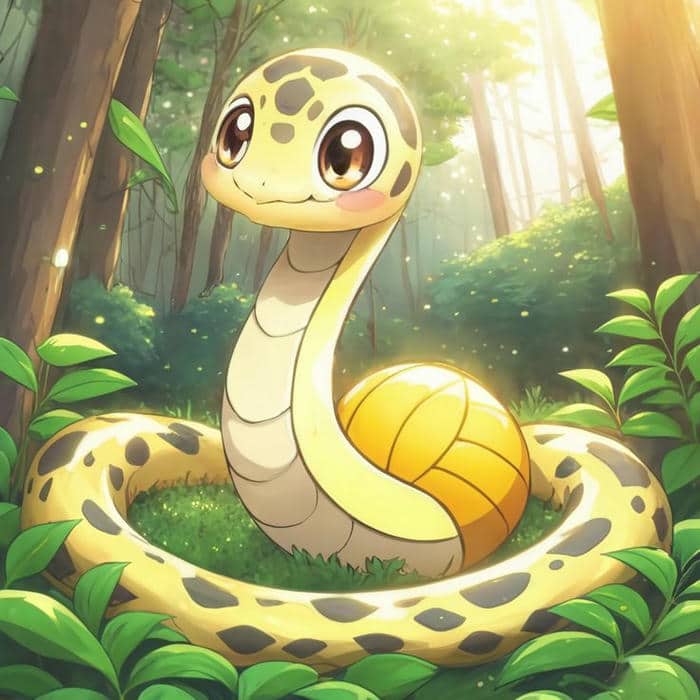 Rắn Chibi – Hình Ảnh Dễ Thương Khiến Ai Cũng Tan Chảy 6 Ảnh chibi hình con rắn