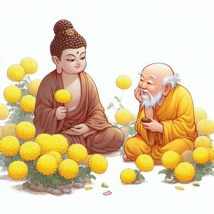 Phật chibi: Kết hợp giữa dễ thương và an yên trong từng đường nét 11 Ảnh chibi hình phật