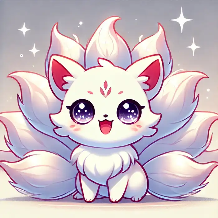 Top 110+ ảnh hồ ly chibi cute đáng yêu làm avatar đẹp 5 Ảnh chibi hồ ly màu trắng đáng yêu