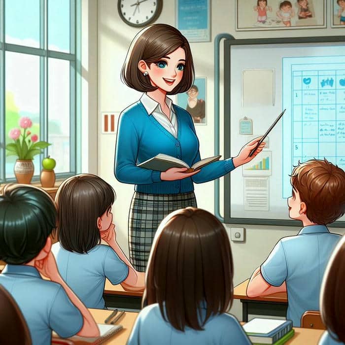 Cô giáo chibi dễ vẽ: Hình ảnh ngộ nghĩnh cho bé và phụ huynh 1 Ảnh cô giáo chibi