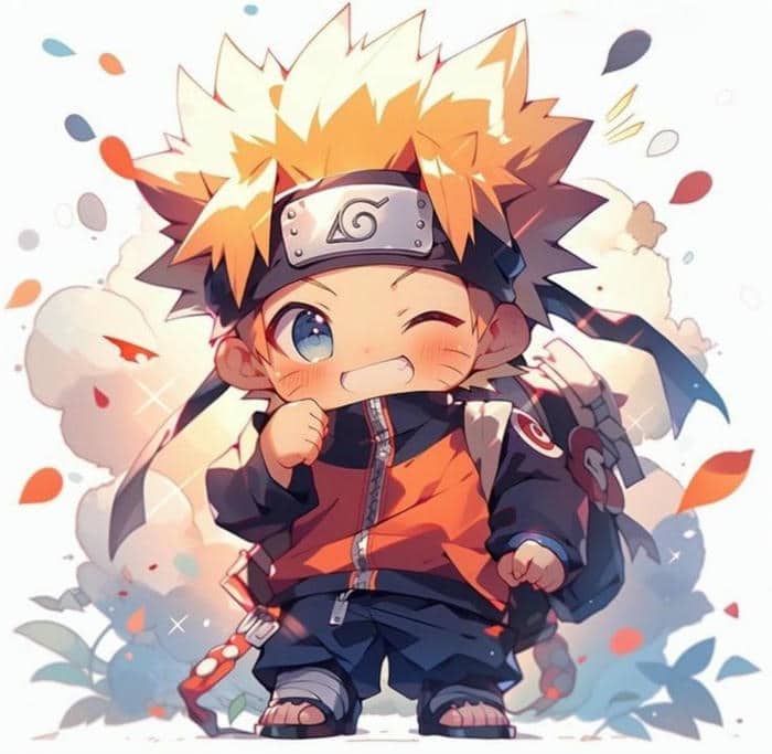 Naruto chibi: Khi Hokage tương lai cũng hóa "bé xíu đáng yêu" 4 Ảnh hình chibi Naruto cute
