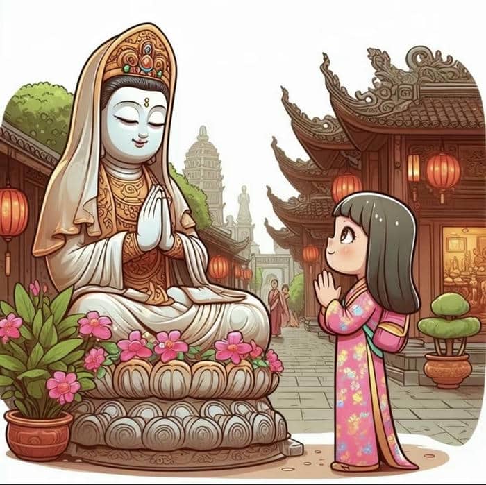 Phật chibi: Kết hợp giữa dễ thương và an yên trong từng đường nét 8 Ảnh hình chibi phật