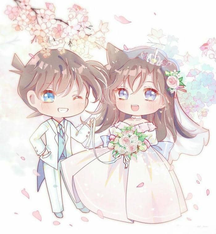 Cô dâu chú rể chibi dễ thương: Bộ sưu tập hình ảnh cute không thể bỏ lỡ 3 Ảnh hình vẽ chibi cô dâu chú rể đáng yêu
