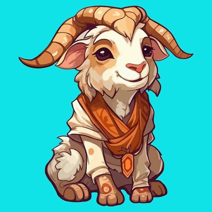 Dê chibi dễ thương: Hình vẽ đơn giản cho bé yêu thích tô màu 11 Ảnh hình vẽ con dê chibi