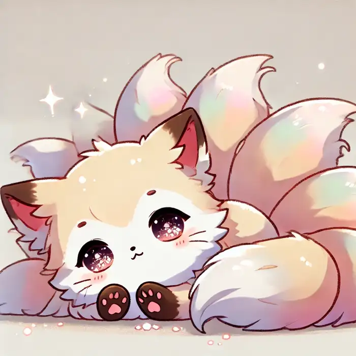 Top 110+ ảnh hồ ly chibi cute đáng yêu làm avatar đẹp 9 Ảnh hồ ly 9 đuôi chibi siêu cute