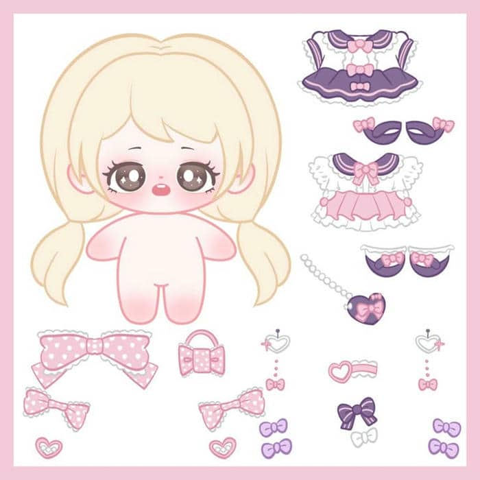 Ảnh paper doll chibi đáng yêu