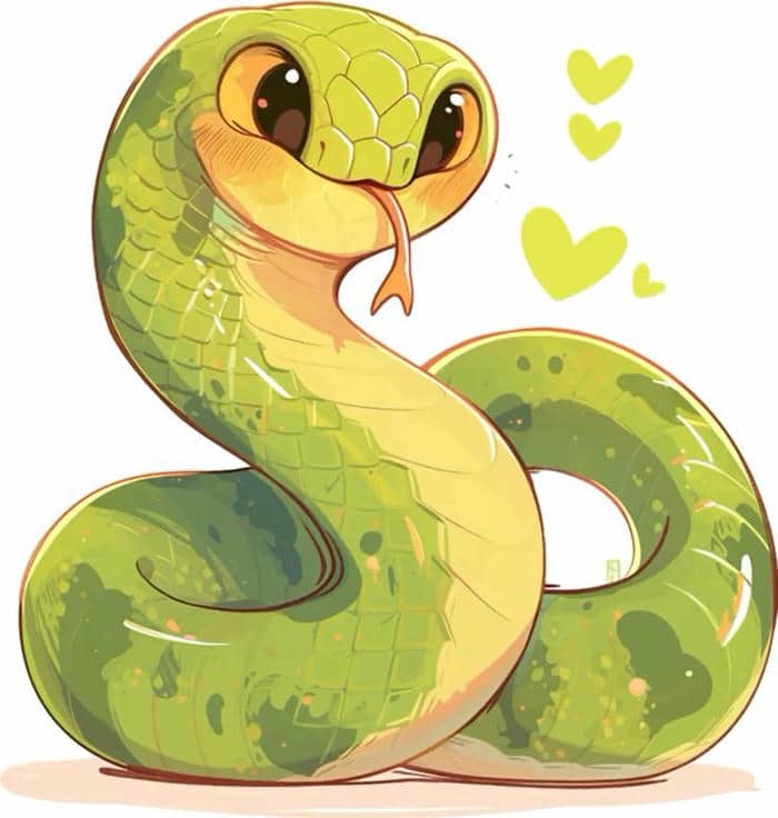 Rắn Chibi – Hình Ảnh Dễ Thương Khiến Ai Cũng Tan Chảy 10 Ảnh rắn chibi siêu cute
