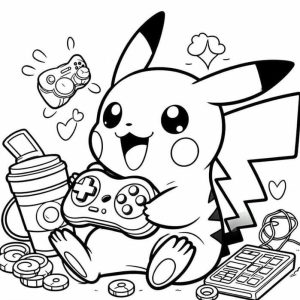 Tô màu Pikachu Pokemon – Cùng bé sáng tạo đáng yêu nhất thế giới