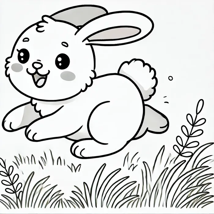 199+ Hình tranh tô màu con thỏ chibi cute dễ thương cho bé 3 Ảnh tranh tô màu hình thỏ con đơn giản, cute cho bé