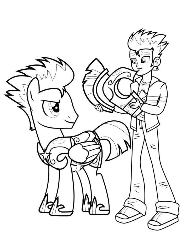 999+ Hình ảnh tranh tô màu Pony cầu vồng lấp lánh cho bé 8 Ảnh tranh tô màu ngựa pony cool ngầu