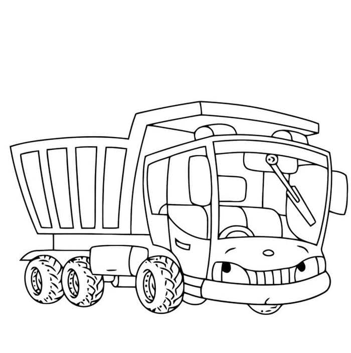 Tổng hợp 89+ bộ tranh tô màu xe tải đơn giản cho bé 3 Ảnh tranh tô màu ô tô tải cho bé