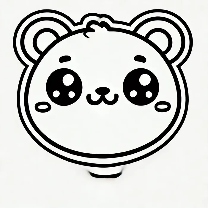 Tổng hợp 78+ bộ tranh tô màu sticker mini cute đơn giản cho bé 3 Ảnh tranh tô màu sticker hình gấu đáng yêu cho bé