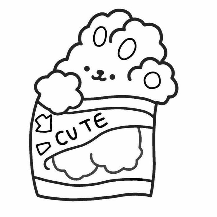 Tổng hợp 78+ bộ tranh tô màu sticker mini cute đơn giản cho bé 6 Ảnh tranh tô màu sticker hình thỏ bông đáng yêu cho bé