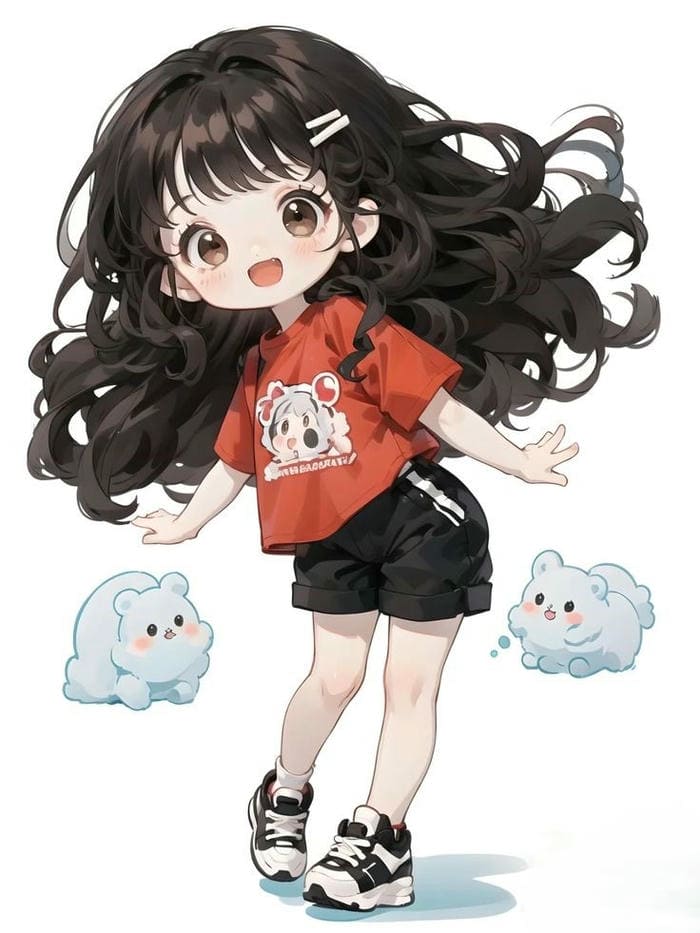 99+ Ảnh Bé Gái Chibi Cực Cute – Hình Nền & Avatar Ngọt Ngào Dễ Thương 17 Bé gái chibi trang phục đơn giản, đáng yêu