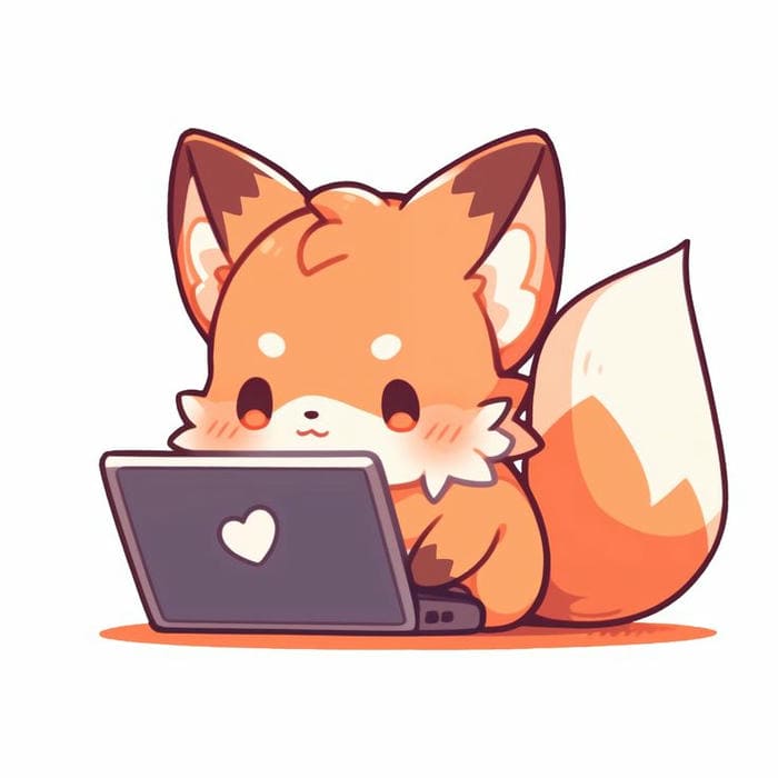 Cáo nhỏ chibi cute