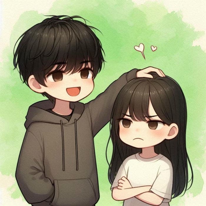 Cặp đôi chibi siêu đáng yêu