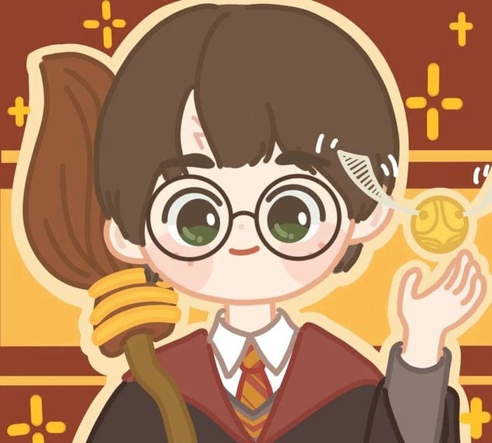 Bộ sưu tập 987+ hình ảnh Harry Potter chibi cute đẹp nhất 6 Chibi Harry Potter cầm chổi bay siêu đáng yêu