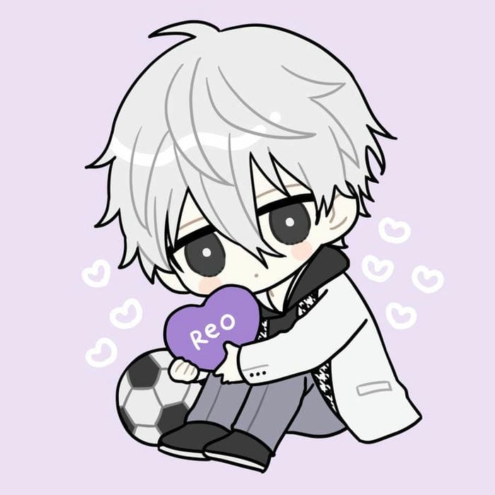 Ảnh Nagi Chibi – Thiên Tài Lười Biếng Trong Hình Hài Dễ Thương 4 Chibi Nagi ôm trái tim siêu đáng yêu