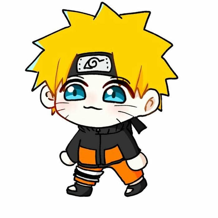 Chibi Naruto hình vẽ đơn giản