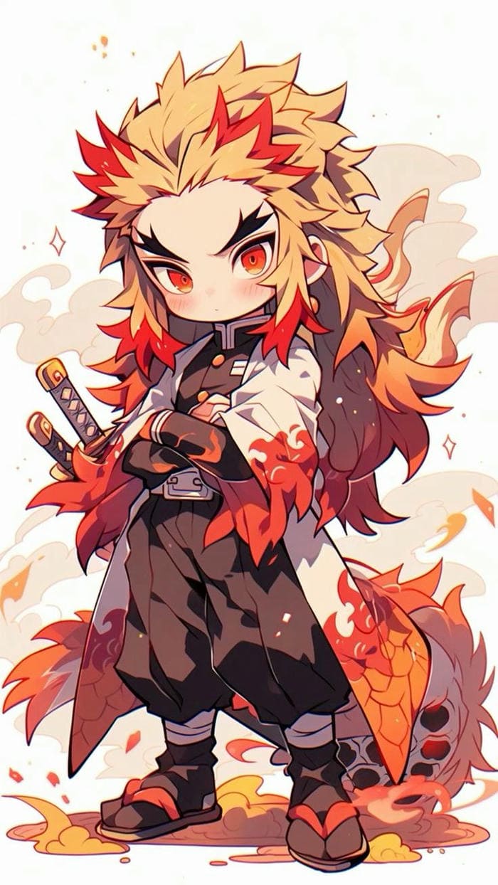Rengoku Chibi – Dễ Thương Như Cái Cách Anh Ăn Đồ Nướng 12 Chibi Rengoku siêu cool ngầu