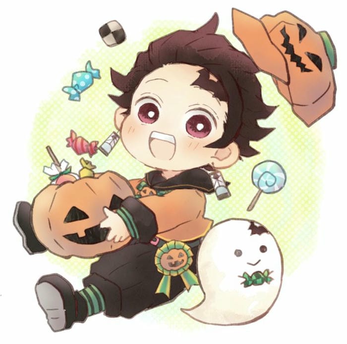 100+ Hình Tanjirō Chibi Dễ Thương – Bộ Sưu Tập Avatar Ngầu Cho Fan Kimetsu 10 Chibi Tanjiro hóa trang halloween