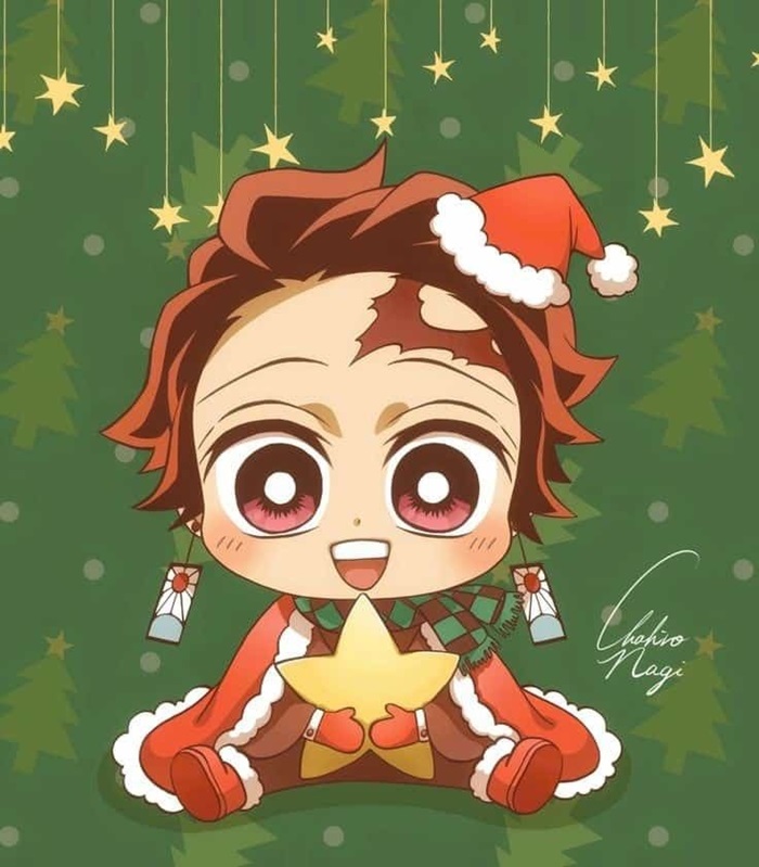 100+ Hình Tanjirō Chibi Dễ Thương – Bộ Sưu Tập Avatar Ngầu Cho Fan Kimetsu 18 Chibi Tanjiro trang phục noel cute