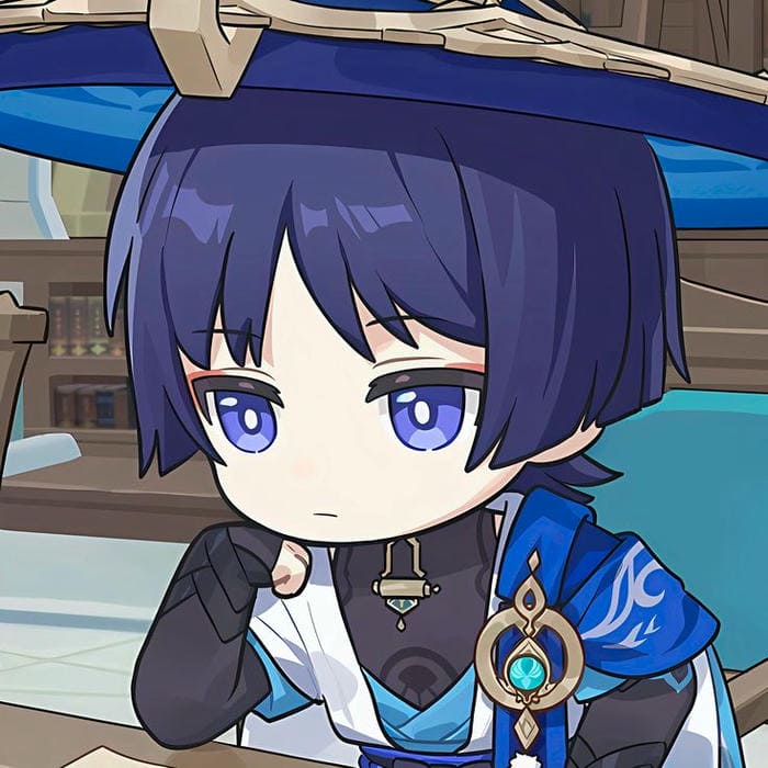 Chibi Wanderer Genshin Impact đáng yêu