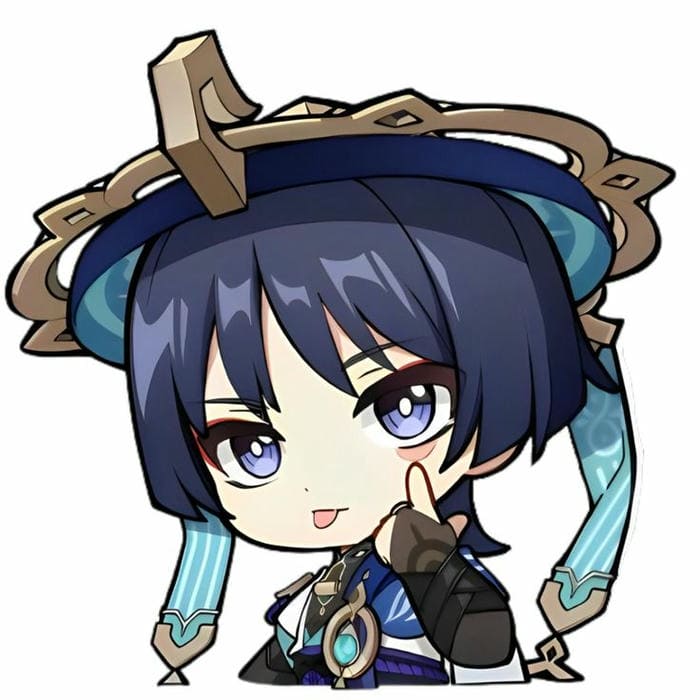 Chibi Wanderer biểu cảm tinh nghịch đáng yêu