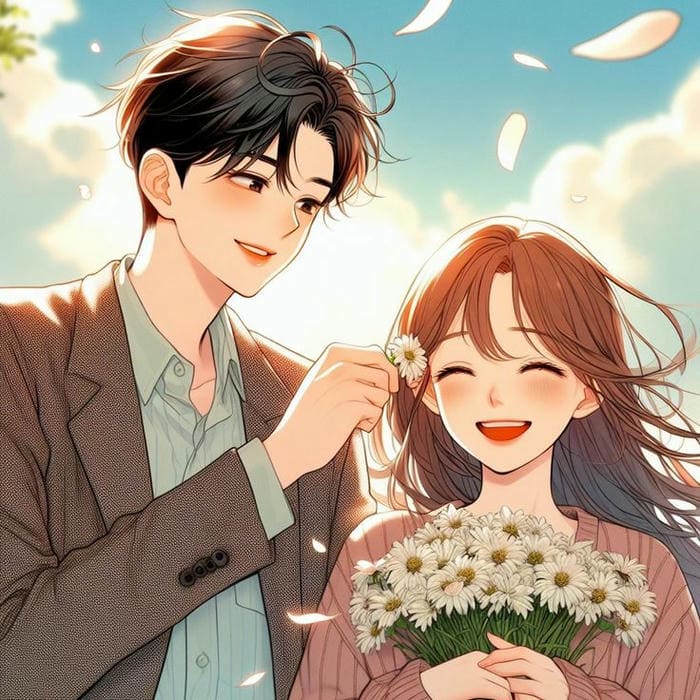Chibi anime cặp đôi đáng yêu